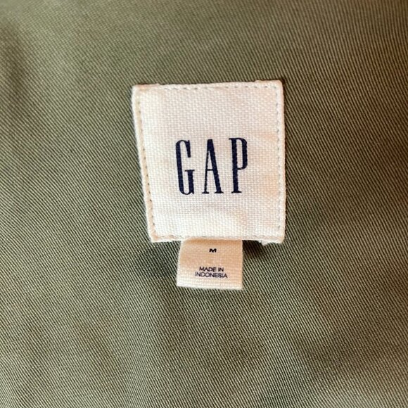 Gap Army Military Style Green Cotton Jacket - Picture 4 of 11